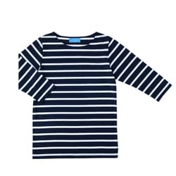 ボーダーTシャツ七分袖 SS ネイビー×ホワイト HM25-48