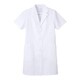 女子シングル半袖診察衣 M ホワイト KEX-5132