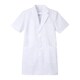 男子シングル半袖診察衣 M ホワイト KEX-5112