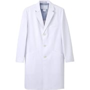 男子シングルドクターコート S ホワイト SD-3000