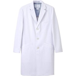 男子シングルドクターコート L ホワイト SD-3000