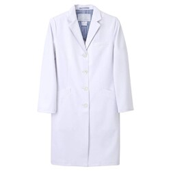 女子シングルドクターコート S ホワイト SD-3040