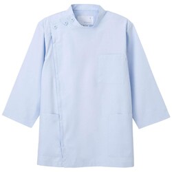 男子横掛8分袖 ブルー Mサイズ KES-5165