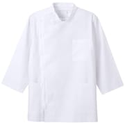 男子横掛8分袖 ホワイト LLサイズ KES-5165