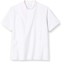 男子横掛半袖 ホワイト BLサイズ KES-5167