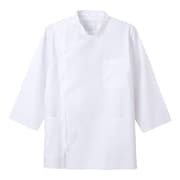 男子横掛8分袖 ホワイト Sサイズ KES-5165