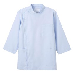 男子横掛8分袖 ブルー Sサイズ KES-5165