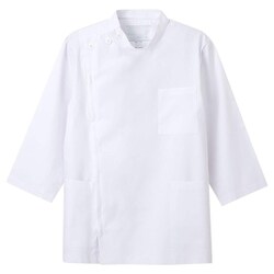 男子横掛8分袖 ホワイト Lサイズ KES-5165