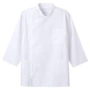 男子横掛8分袖 ホワイト Lサイズ KES-5165