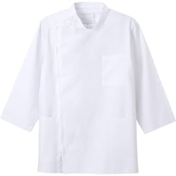 男子横掛8分袖 ホワイト BLサイズ KES-5165