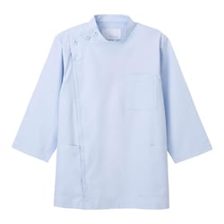 男子横掛8分袖 ブルー BLサイズ KES-5165