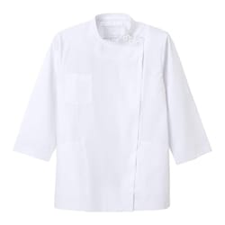 女子横掛8分袖 ホワイト LLサイズ KES-5171