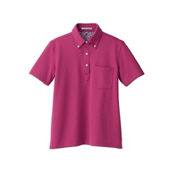 レディス吸水速乾ポロシャツ(花柄B) LLサイズ ピンク FB4019L-9