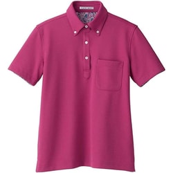 レディス吸水速乾ポロシャツ(花柄B) 3Lサイズ ピンク FB4019L-9