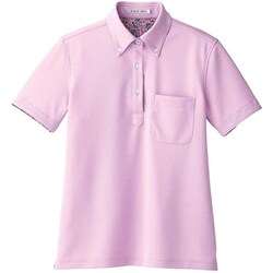 レディス吸水速乾ポロシャツ(花柄B) Sサイズ ラベンダー FB4019L-19