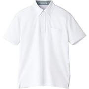 吸水速乾メンズポロシャツ(チェック) Sサイズ ホワイト FB5023M-15