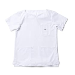 Leeレディススクラブ（キーネック） 4L ホワイト LMS43001-15