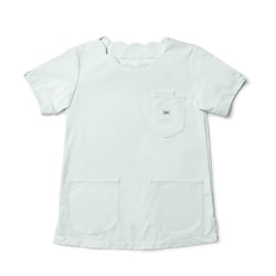 Leeレディススクラブ（スカラップ） L グリーン LMS43002-4