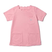 Leeレディススクラブ(スカラップ) XL ピンク LMS43002-9