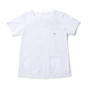 Leeレディススクラブ（スカラップ） XL ホワイト LMS43002-15