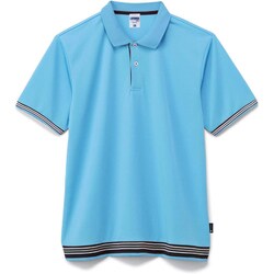 裾ラインリブドライポロシャツ（ポリジ ポンマックス） GS サックス MS3122-6