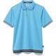 裾ラインリブドライポロシャツ（ポリジ ポンマックス） S サックス MS3122-6