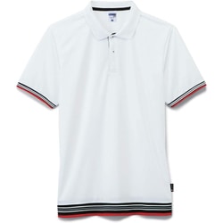 裾ラインリブドライポロシャツ（ポリジ ポンマックス） S ホワイト MS3122-15