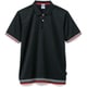 裾ラインリブドライポロシャツ（ポリジ ポンマックス） 3L ブラック MS3122-16