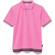 裾ラインリブドライポロシャツ（ポリジ ポンマックス） 3L ピンク MS3122-19