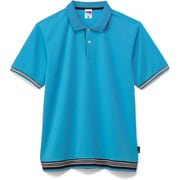 裾ラインリブドライポロシャツ（ポリジ ポンマックス） 3L ターコイズ MS3122-26