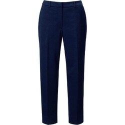 テーパードパンツ（レディス用）23号 ネイビー EAL859-2