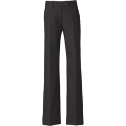 フレアストレートパンツ 23号 ブラック EAL585-10