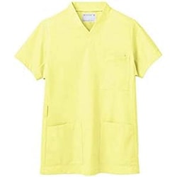 スクラブ（男女兼用・半袖） S シトラスイエロー 72-623