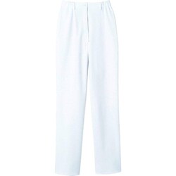 ナースパンツ（両脇ゴム） 6L ホワイト 73-1341