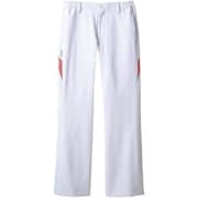 パンツ（レディス・両脇ゴム） M ホワイト×ピンク CHM151-0102