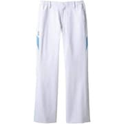 パンツ（レディス・両脇ゴム） 3L ホワイト×ブルー CHM151-0104