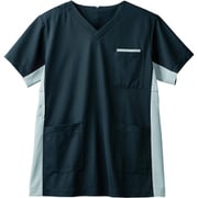 スクラブ（男女兼用・半袖） 6L チャコール/シルバー 72-720