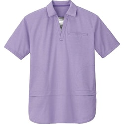 介護・看護用ロングポロシャツ 5L リラクシングパープル HSP018-7