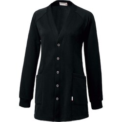 ルコック ロング丈カーディガン 13号 ブラック UZL6061