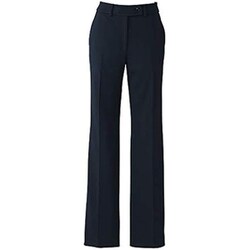 フレアストレートパンツ 19号 ブラック EAL689