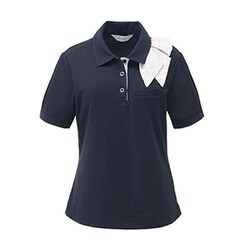 リボンポロシャツ LL ネイビー ESP403-2