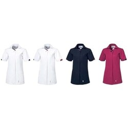 ルコック レディスジャケット S ホワイト×ネイビー UQW1053