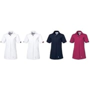 ルコック レディスジャケット S ホワイト×ネイビー UQW1053