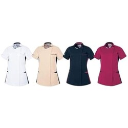 ルコック レディースジャケット S ホワイト×ネイビー UQW1064-5