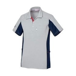 ルコック 男女兼用ニットシャツ L 杢グレー UZL3073L-2