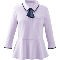 ポロシャツ（七分袖） M ラベンダー ESP980-7