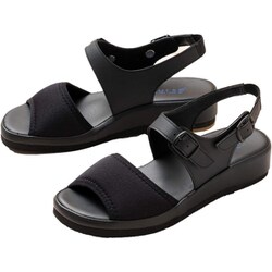 のびのびストレッチサンダル SS ブラック 550-1