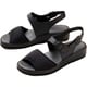 のびのびストレッチサンダル 3L ブラック 550-1