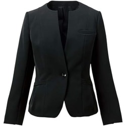 ノーカラージャケット 17 ブラック NAJ042-10