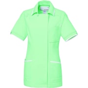 ルコック レディスジャケット S グリーン×ホワイト UQW1025-61